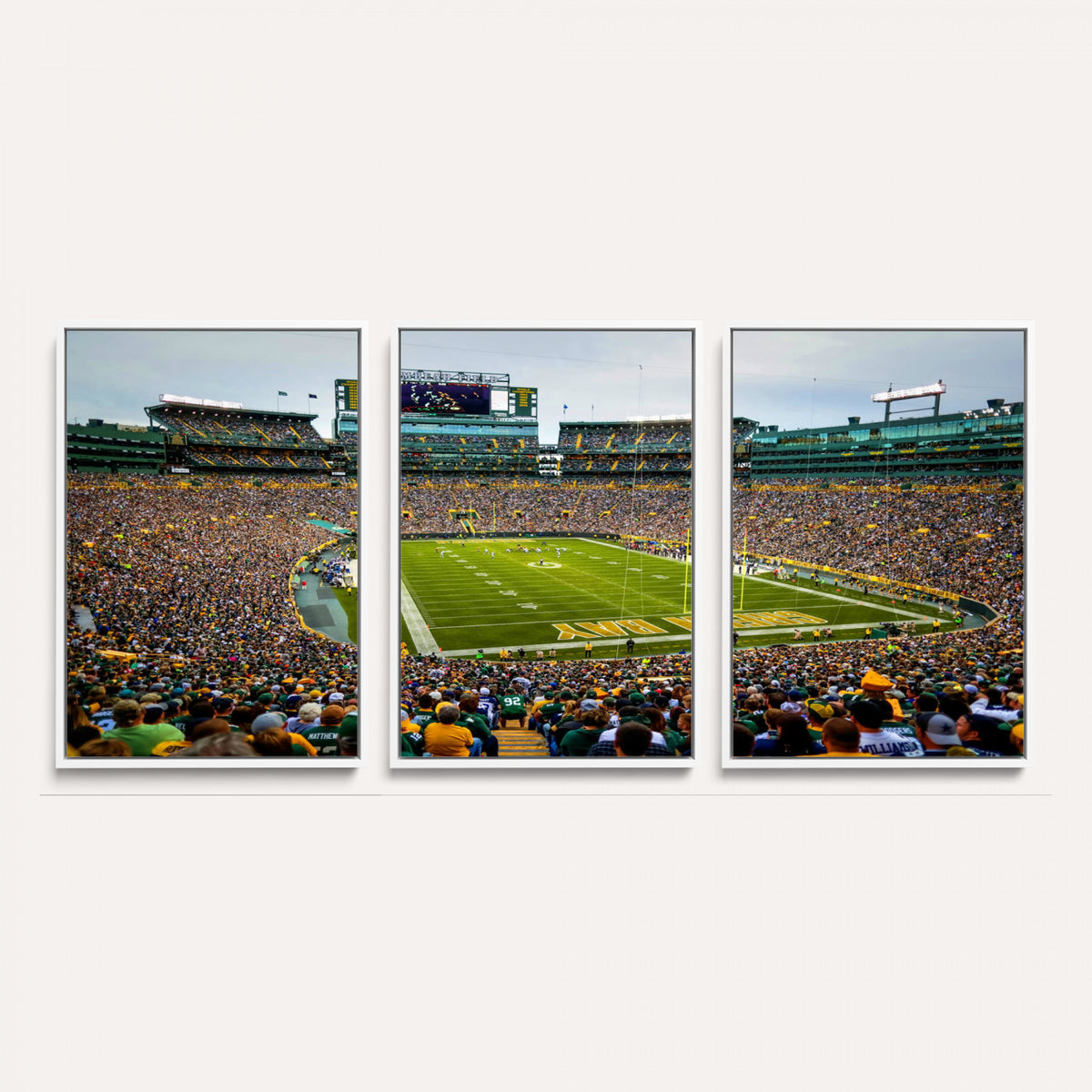 GBP101-MGV-CV-36X24 - Green Bay Packers Lambeau Field Stadium Wall Art Canvas Print