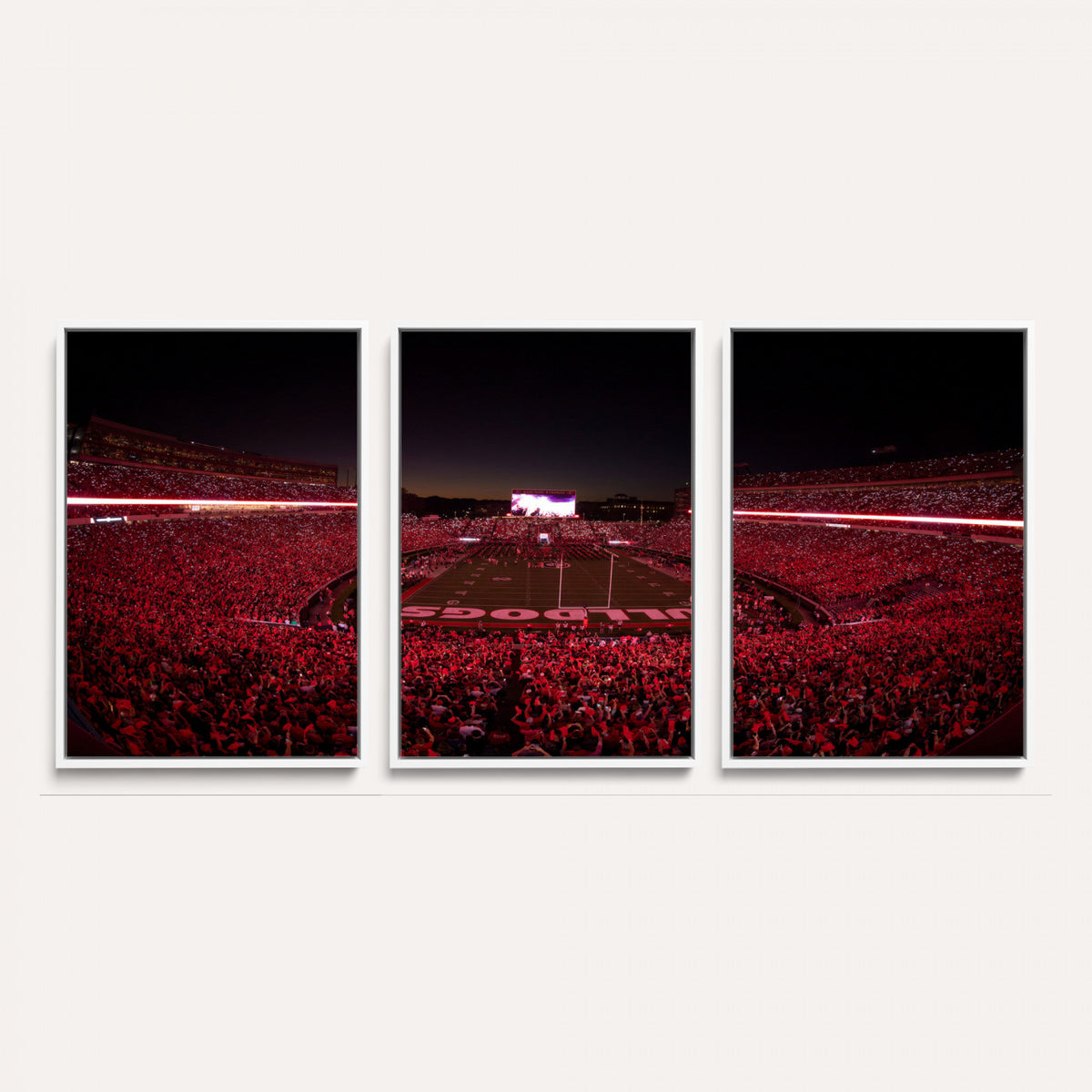 76277124-MGV-CV-36X24 - Sanford Stadium Wall Art Canvas Print – Georgia Bulldogs Football Artwork Print for Home, Office, and Sports Room Decor