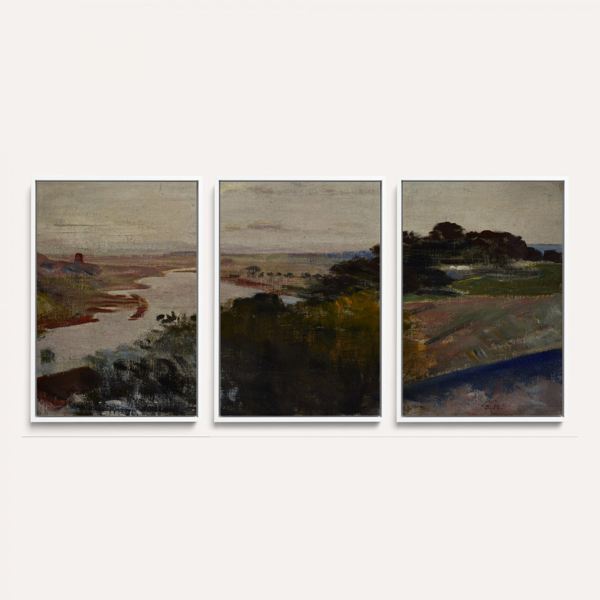 55507874-_Poster-30x20 - Jacek Malczewski Landscape at the Vistula Wall Art Canvas Print