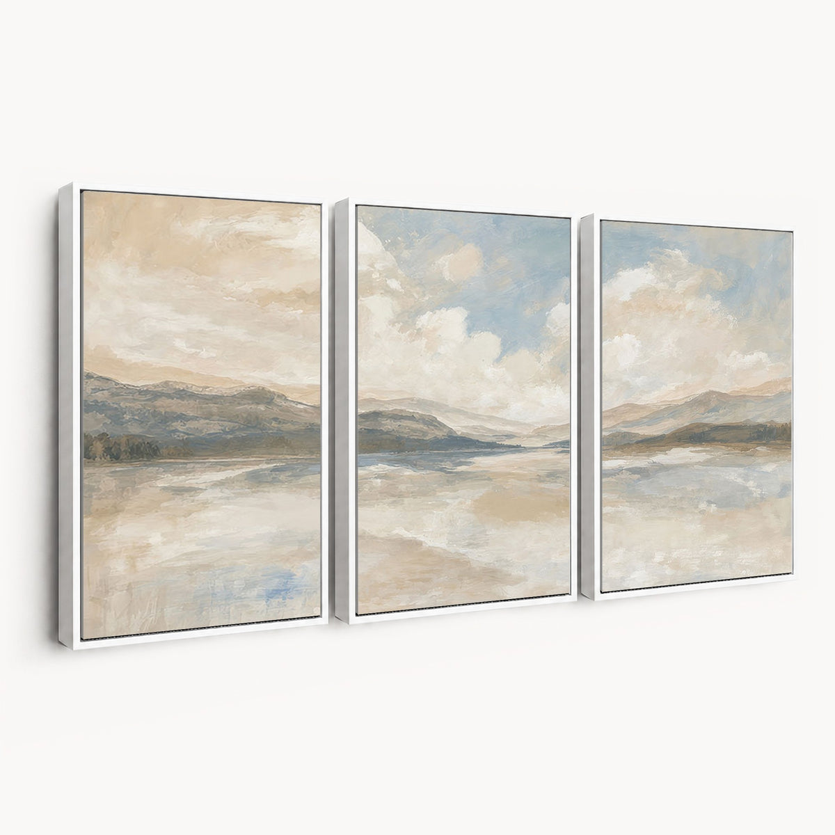 12998065-_Poster-30x20 - Serene Mountain and Lake Landscape Canvas Wall Art