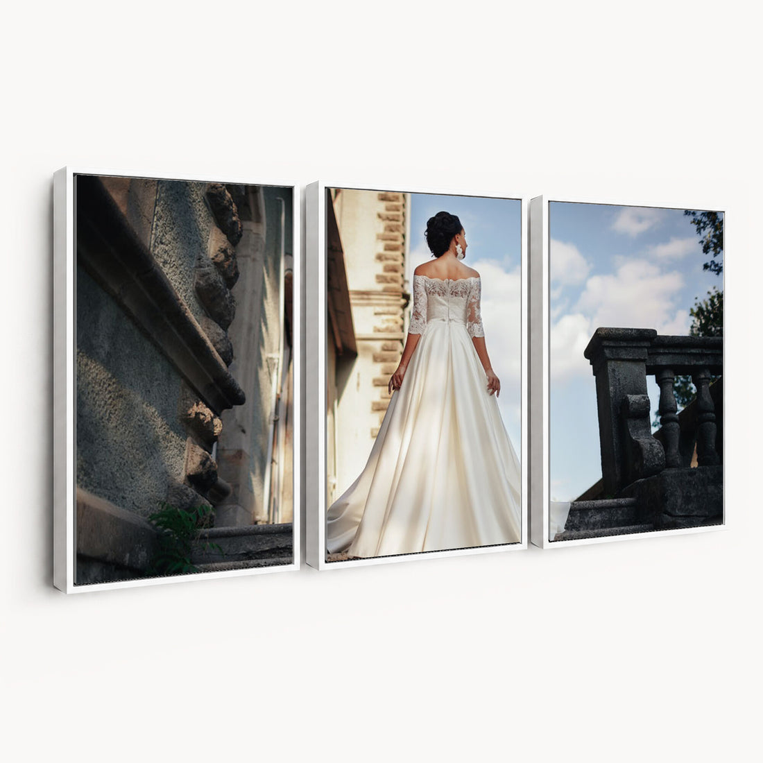 Custom 3 Panel Canvas Print, Personalized Photo Split Wall Art Set