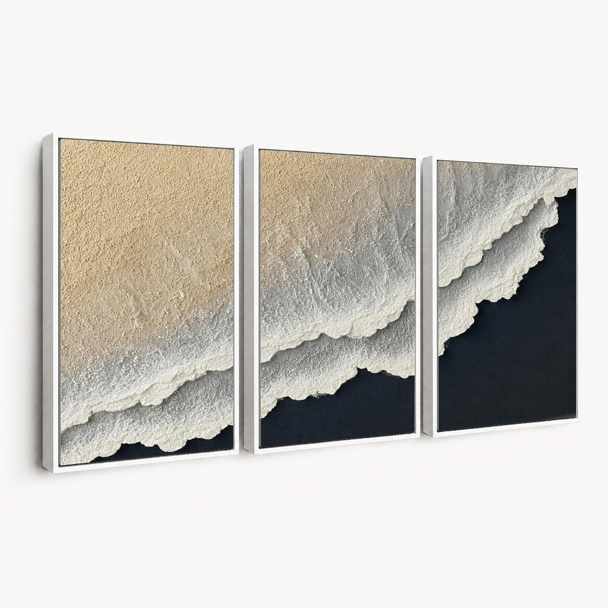 32969959-MGV-CV-24X16 - Abstract Ocean Wave Canvas Wall Art, Coastal Beach Wall Decor for Living Room