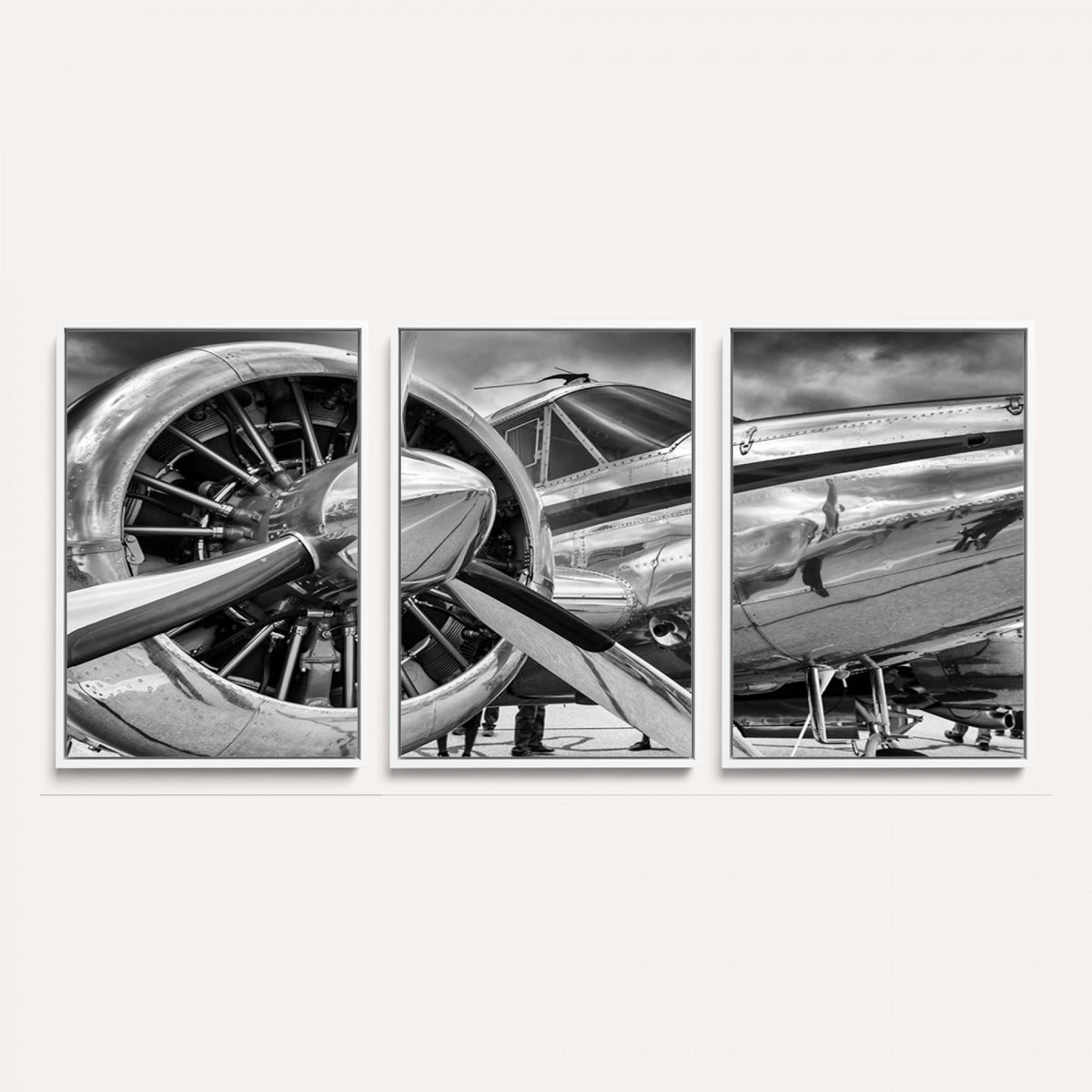 40672-MGV-CV-36X24 - Vintage Antique Airplane Wall Art Canvas Print