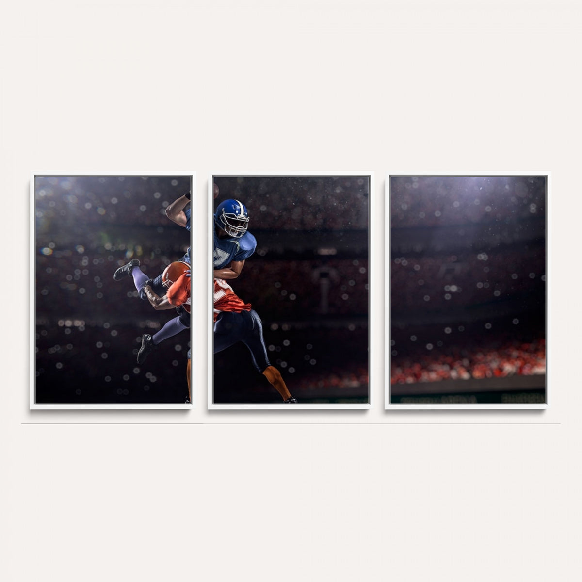68009-MGV-CV-36X24 - American Football Wall Art Canvas Print, Stadium Sport Wall Art Print