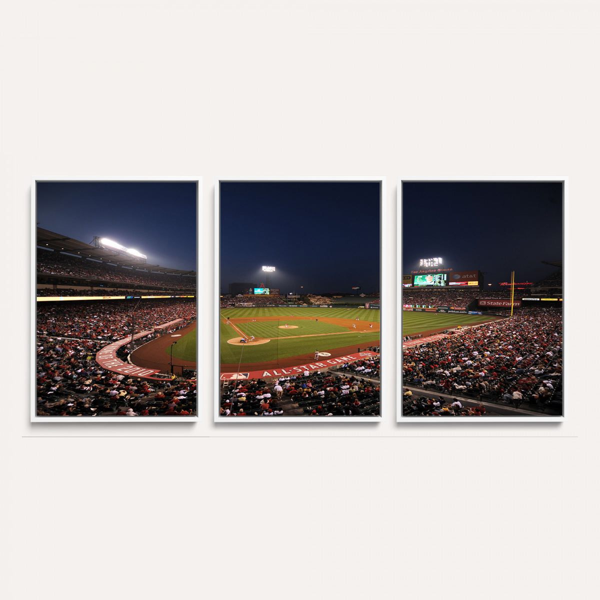 88896-MGV-CV-36X24 - Los Angeles Angels Baseball Team Print, Anaheim Angel Stadium Wall Art