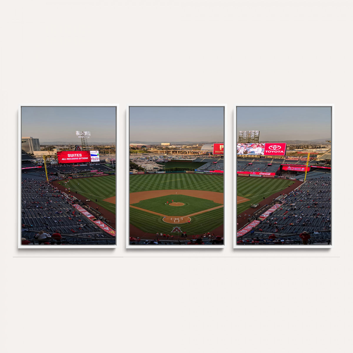 45864-MGV-CV-36X24 - Los Angeles Angels Baseball Canvas Print, Anaheim Angel Stadium Wall Art