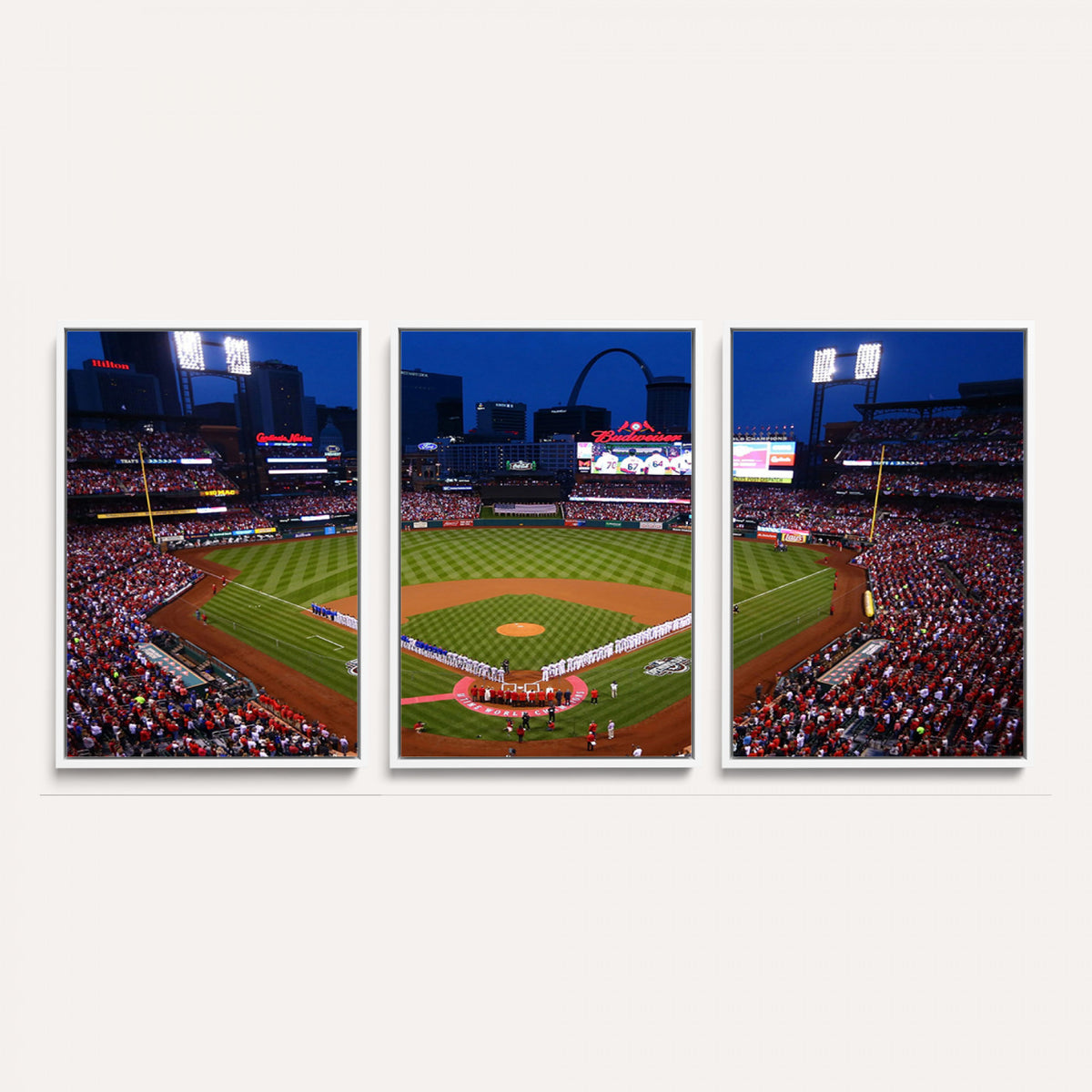11925-MGV-CV-36X24 - St. Louis Cardinals Baseball Team Print, Busch Stadium Wall Art