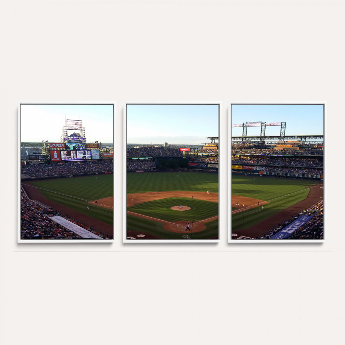 21638-MGV-CV-36X24 - Colorado Rockies Coors Field Wall Art Canvas Print, MLB Baseball Stadium