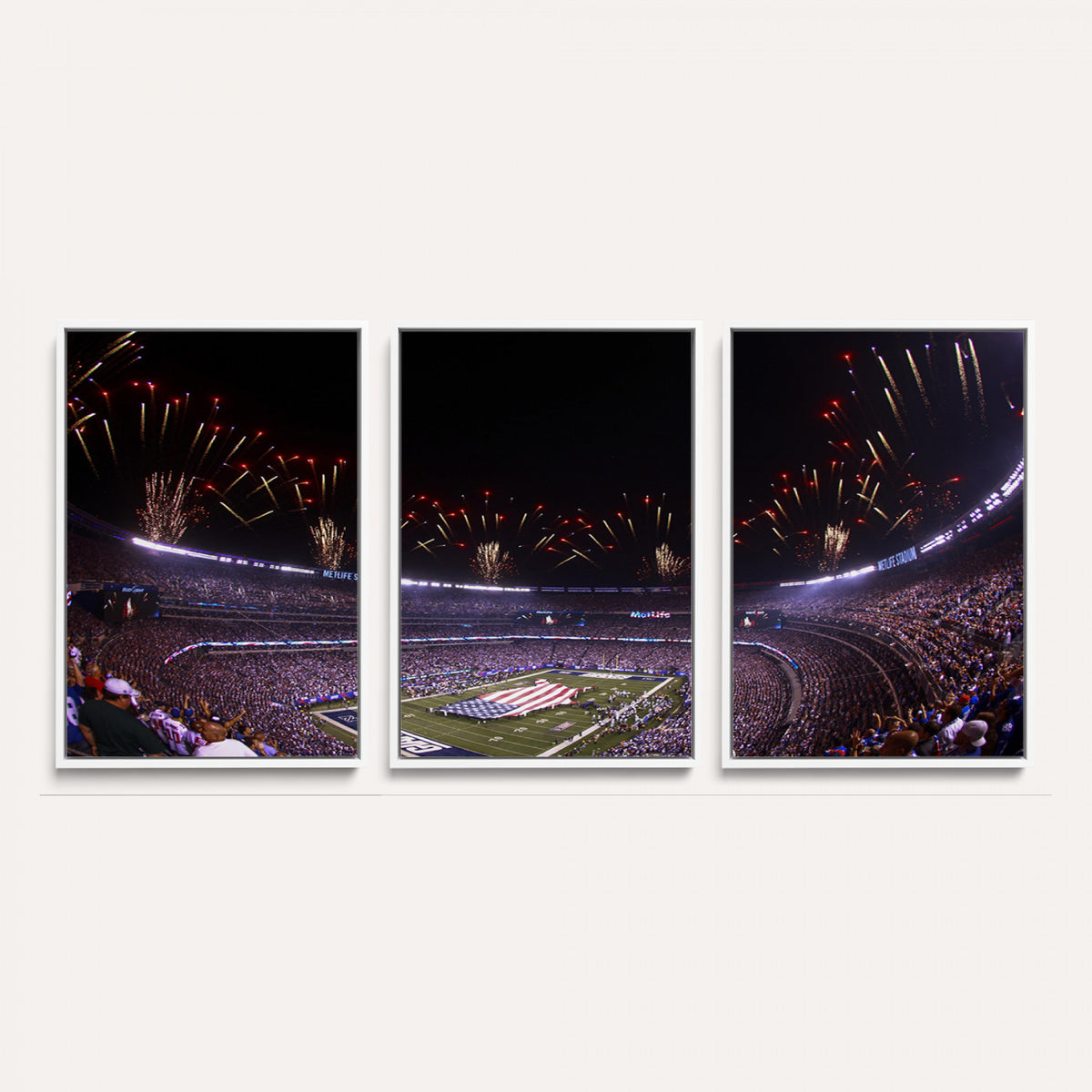 56360-MGV-CV-36X24 - New York Giants Football Team Print, East Rutherford MetLife Stadium Wall Art