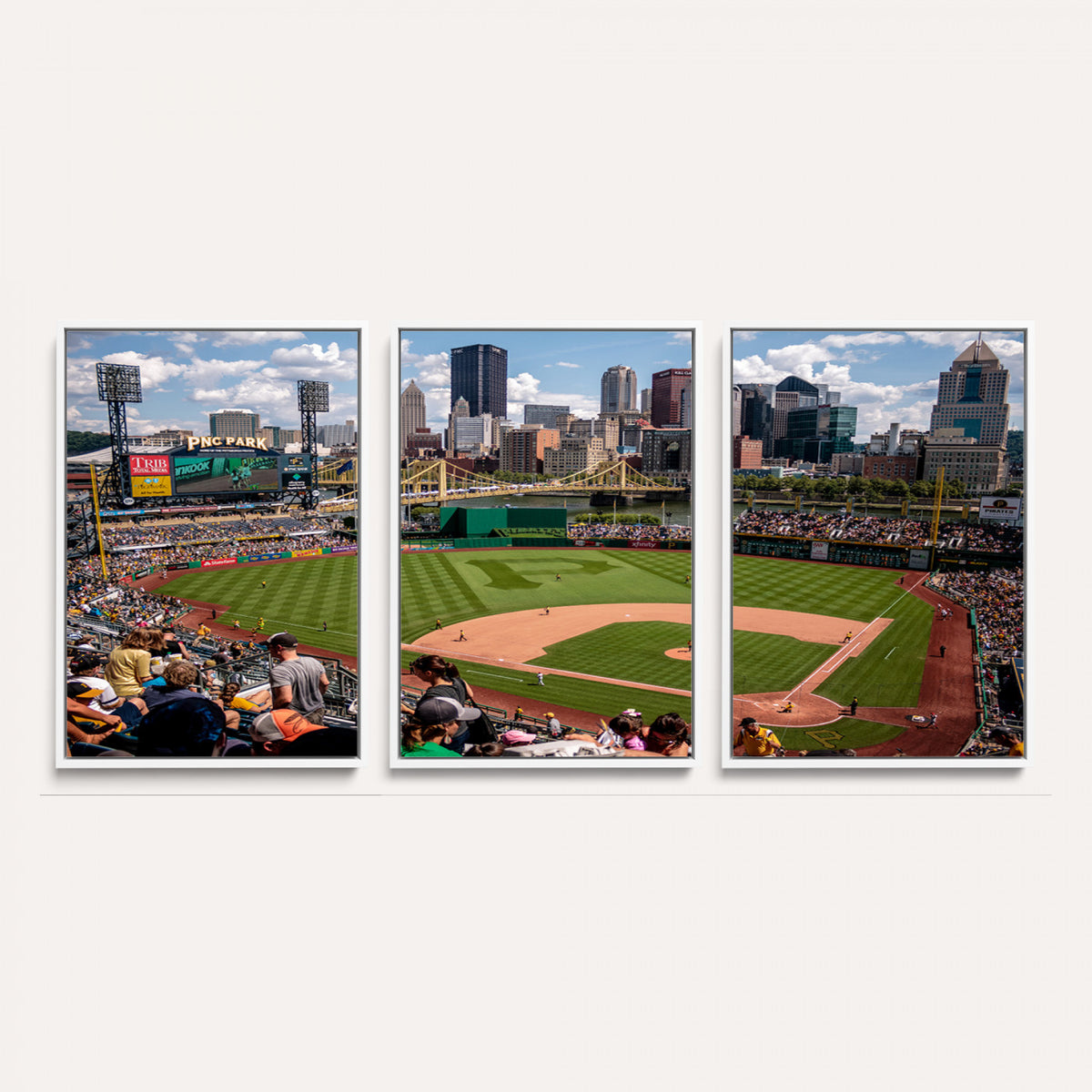 66872-MGV-CV-36X24 - Pittsburgh Pirates Baseball Team Print, PNC Park Stadium