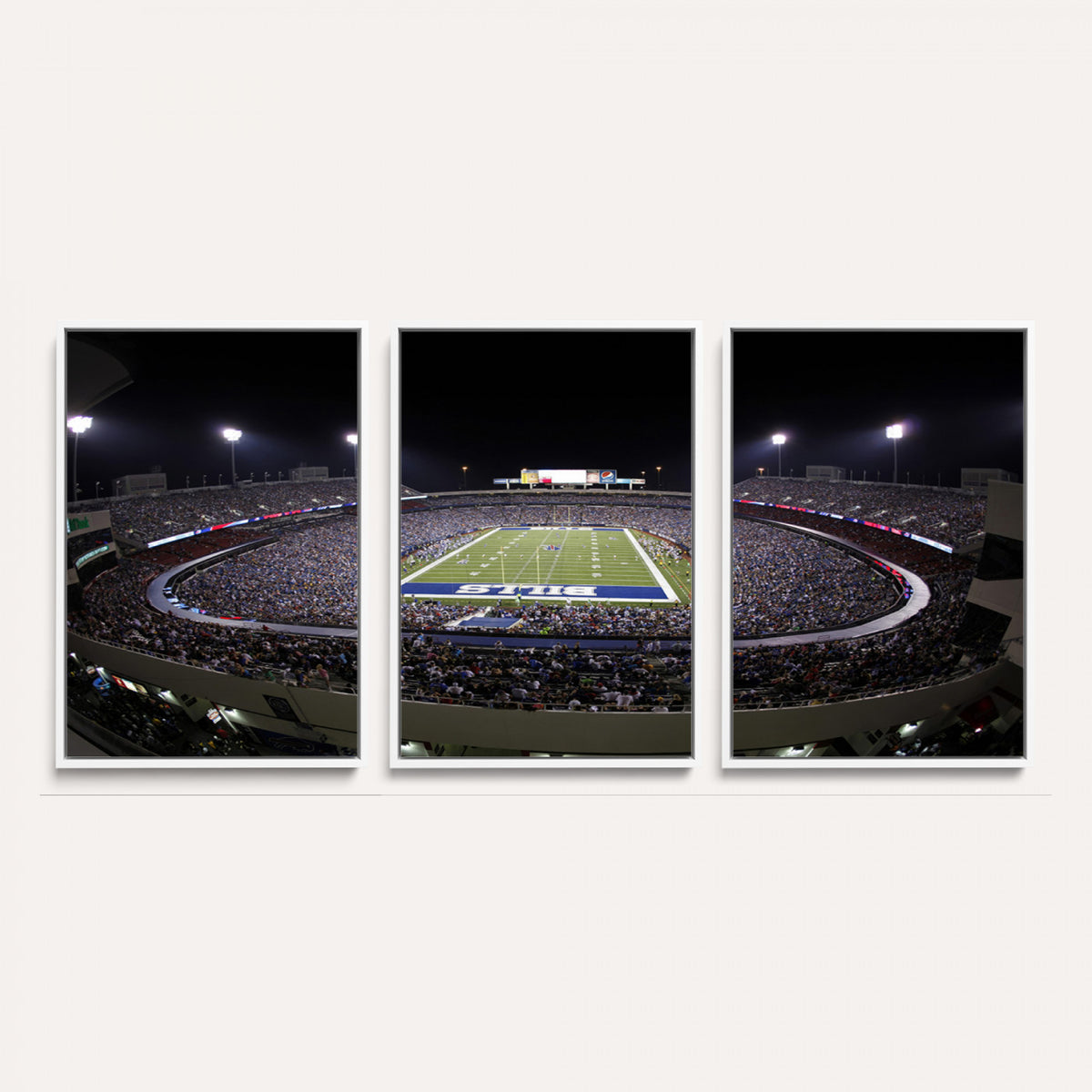 98546-MGV-CV-36X24 - Buffalo Bills NFL Football Team Print, Buffalo Highmark Stadium Wall Art