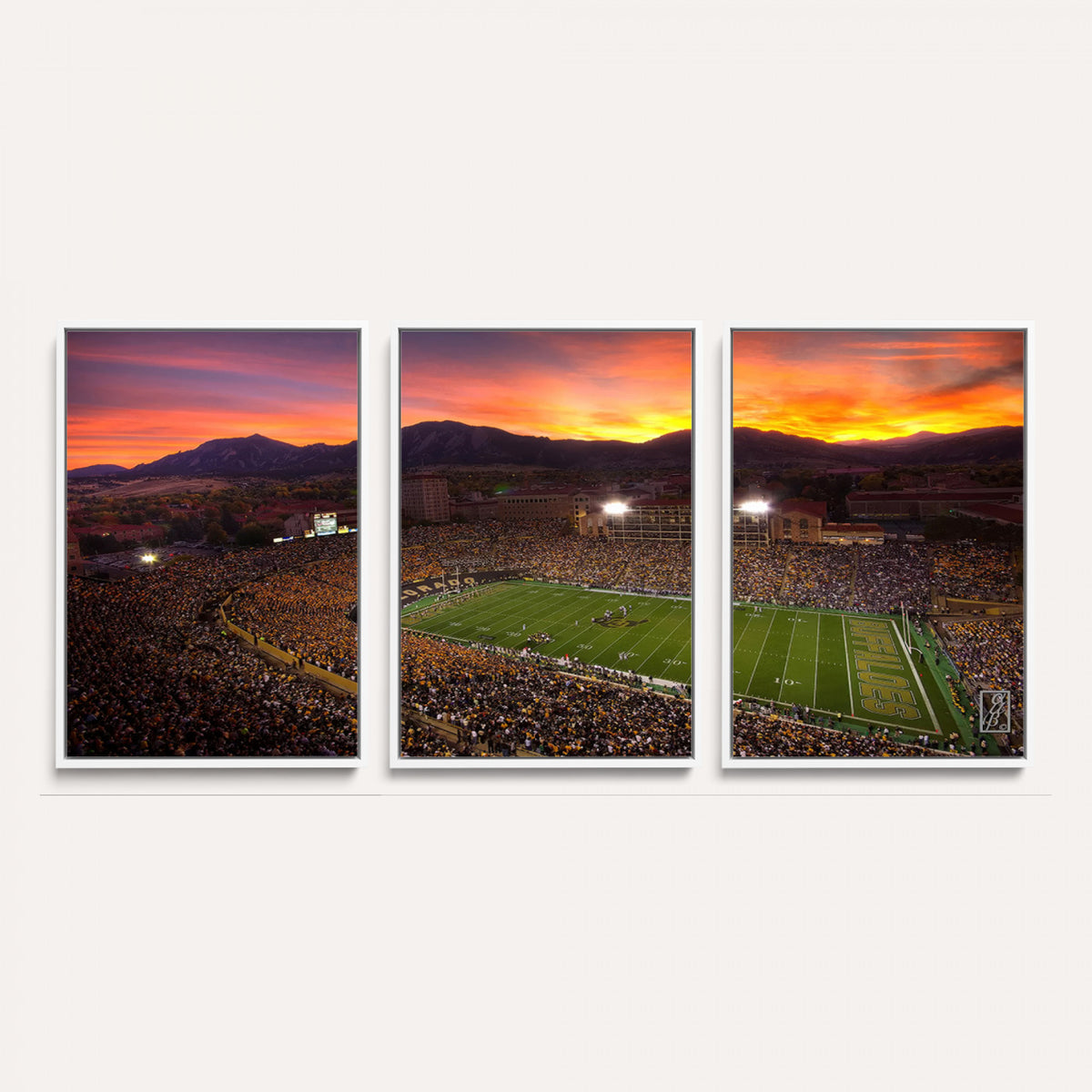 84649-MGV-CV-36X24 - Folsom Field, University of Colorado Buffaloes Football, Extra Large Game Room Wall Decor