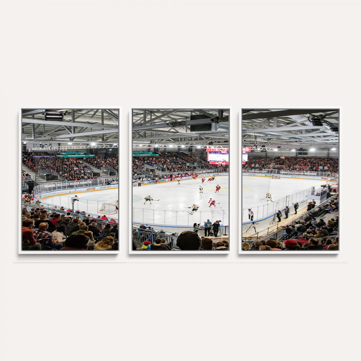 79352-MGV-CV-36X24 - Lausanne Arena Ice Hockey Stadium Wall Art Canvas Print