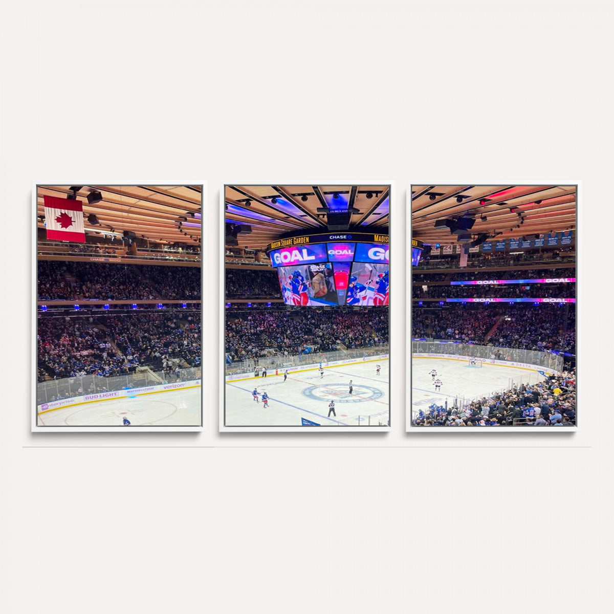 36401-MGV-CV-36X24 - Madison Square Garden New York Rangers Hockey Stadium Wall Art Canvas
