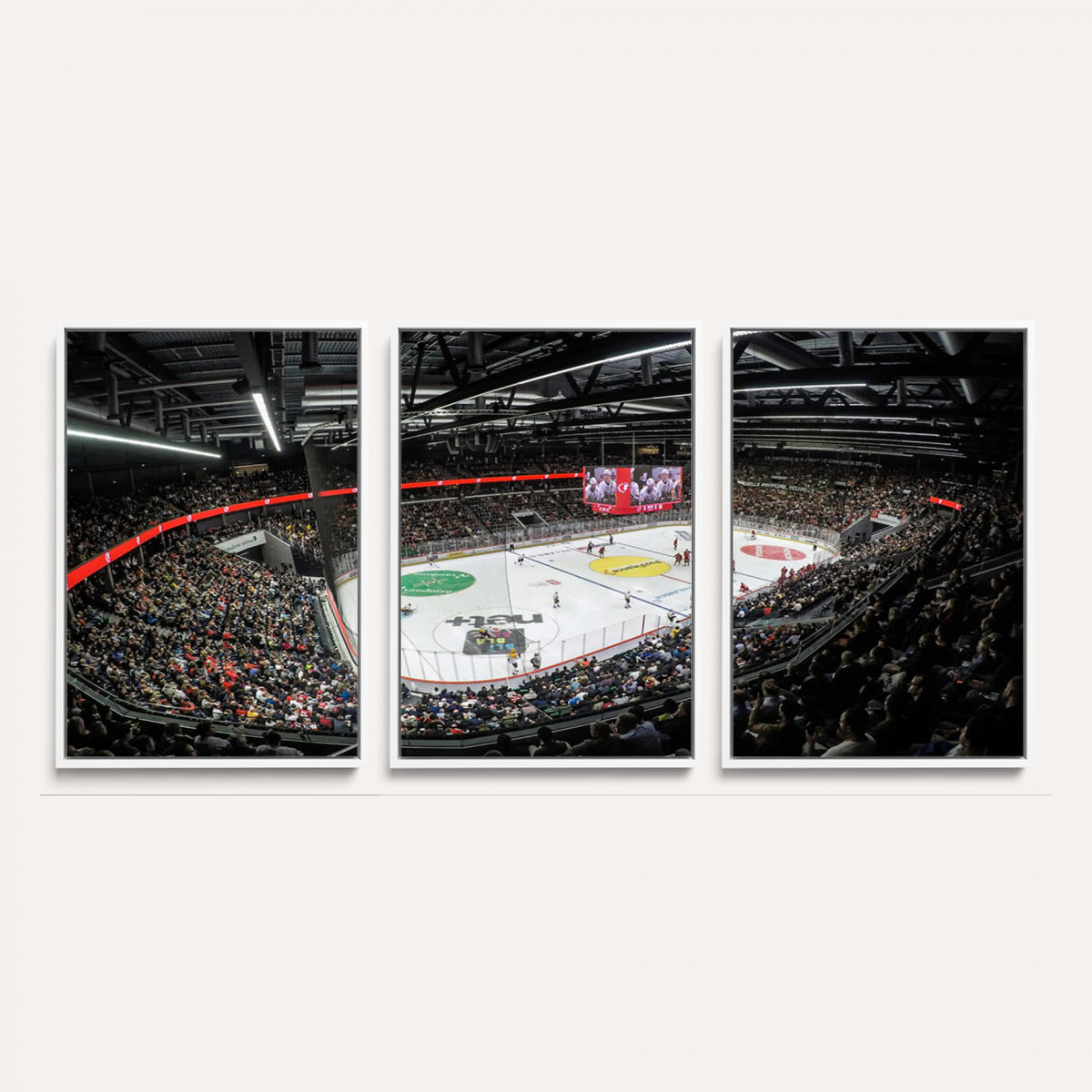 46282-MGV-CV-36X24 - Vaudoise Lausanne Ice Hockey Arena Stadium Wall Art Canvas