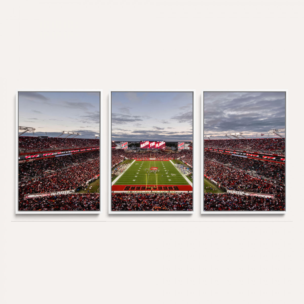 35698-MGV-CV-36X24 - Florida Tampa Raymond James Stadium Wall Art Canvas Print - NFL Football Stadium Print Canvas