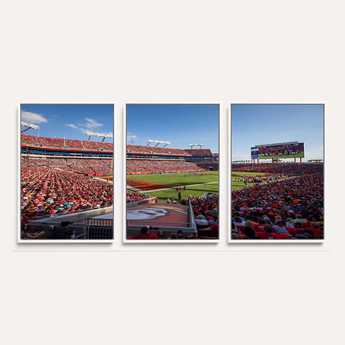 65229-MGV-CV-36X24 - Florida Tampa Raymond James Stadium Wall Art Canvas Print - NFL Football Stadium Print