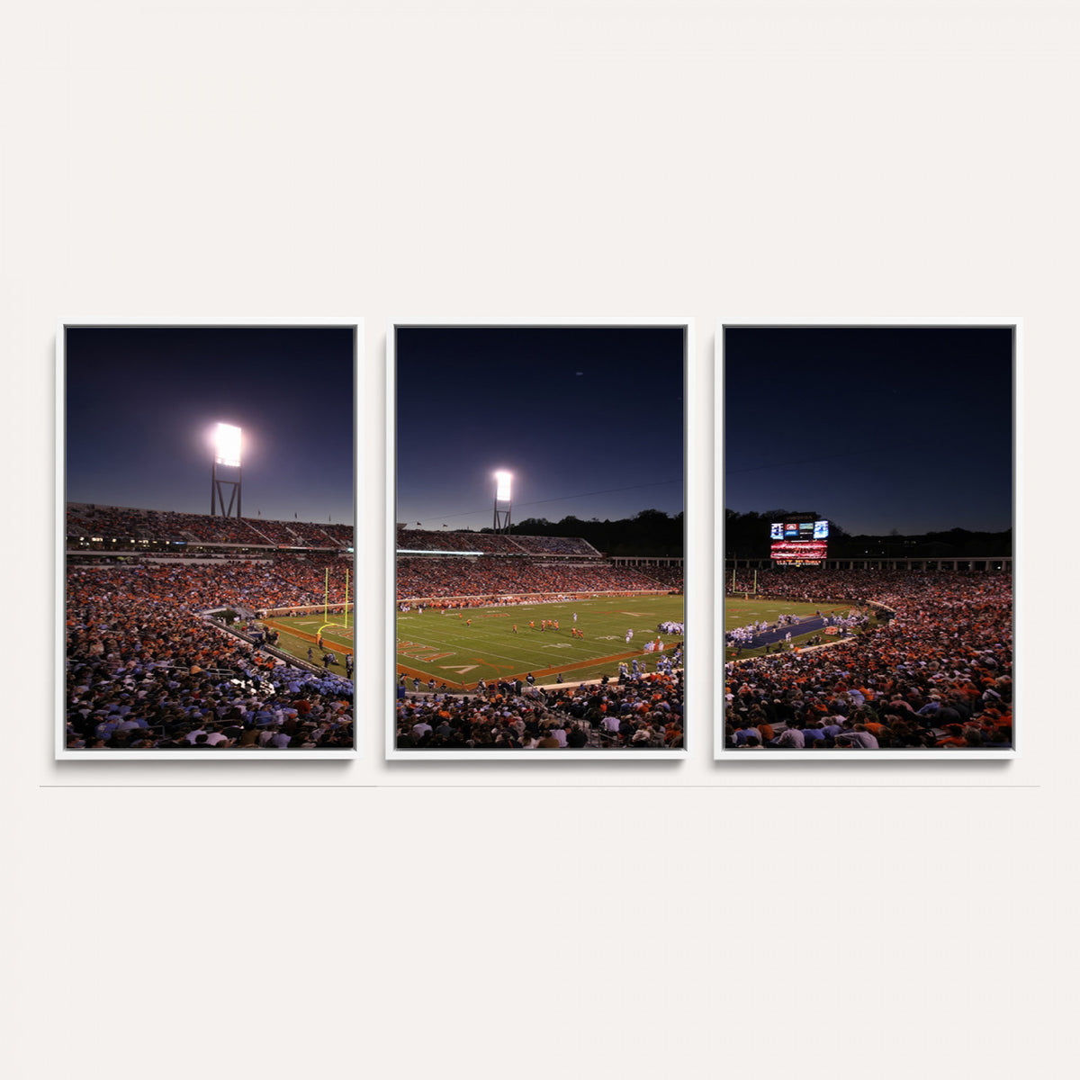 69378-MGV-CV-36X24 - Virginia Cavaliers Football Team Print - Charlottesville Scott Stadium Canvas Print Wall Art