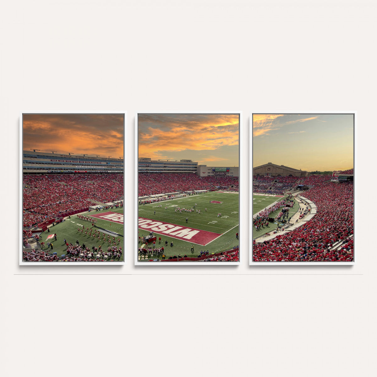41472-MGV-CV-36X24 - Camp Randall Stadium Wisconsin Badgers Large Wall Art Canvas Print | College Football Stadium Wall