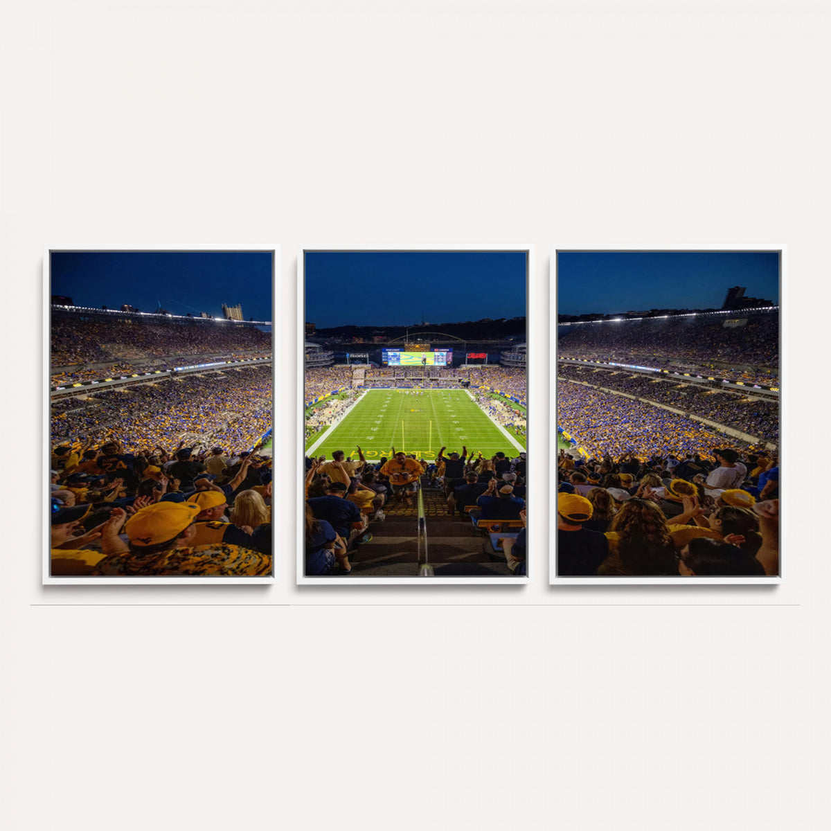 62297-MGV-CV-36X24 - Pittsburgh Panthers Football Team Print - Pittsburgh Acrisure Stadium Wall Art Canvas Print