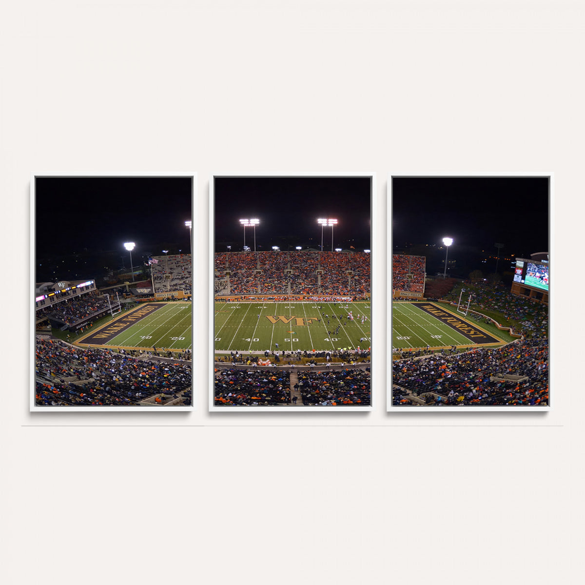 26033-MGV-CV-36X24 - Demon Deacons Print Canvas, Football Team Print