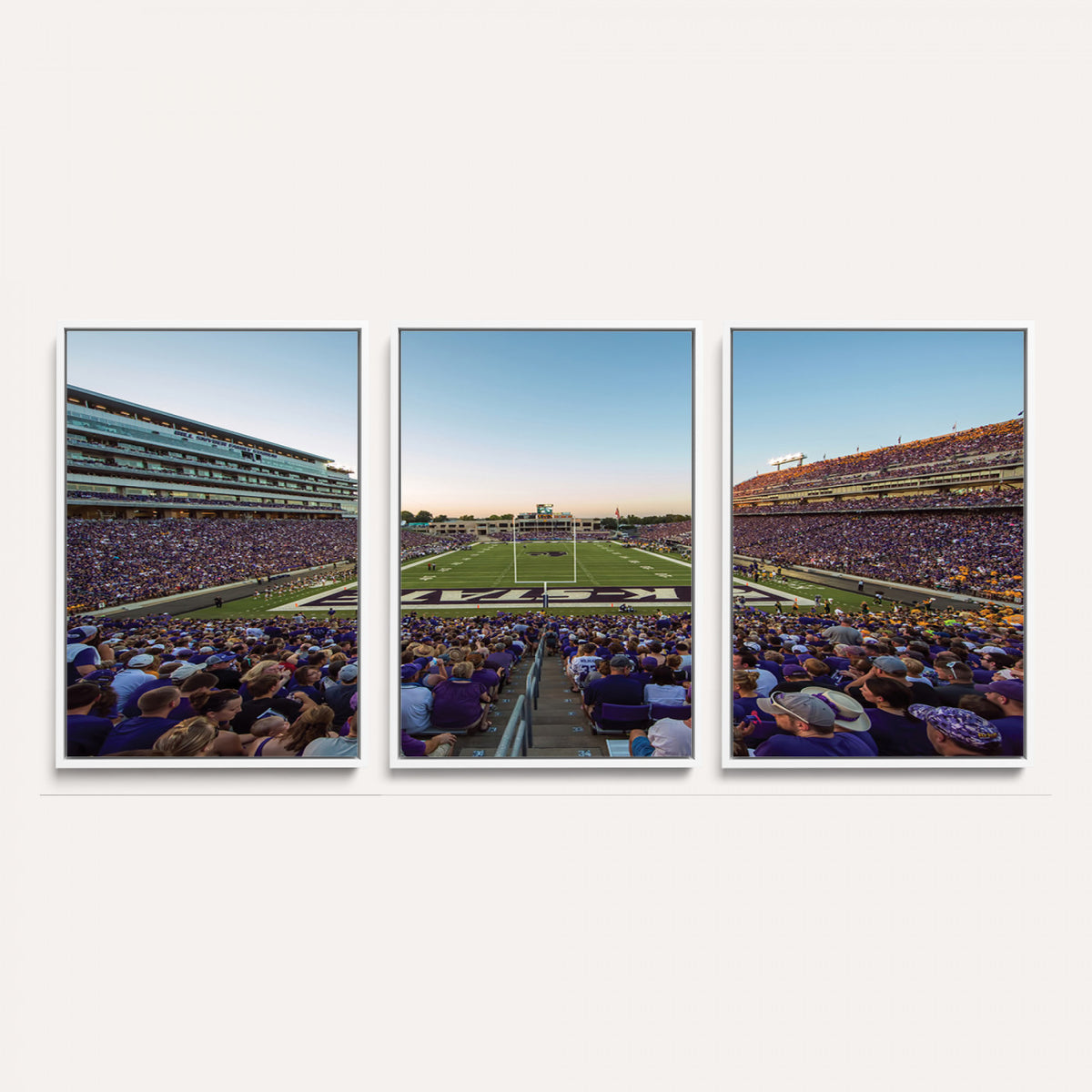 82792-MGV-CV-36X24 - Kansas State University Wildcats Football Team Print - Manhattan Bill Snyder Family Football Stadium