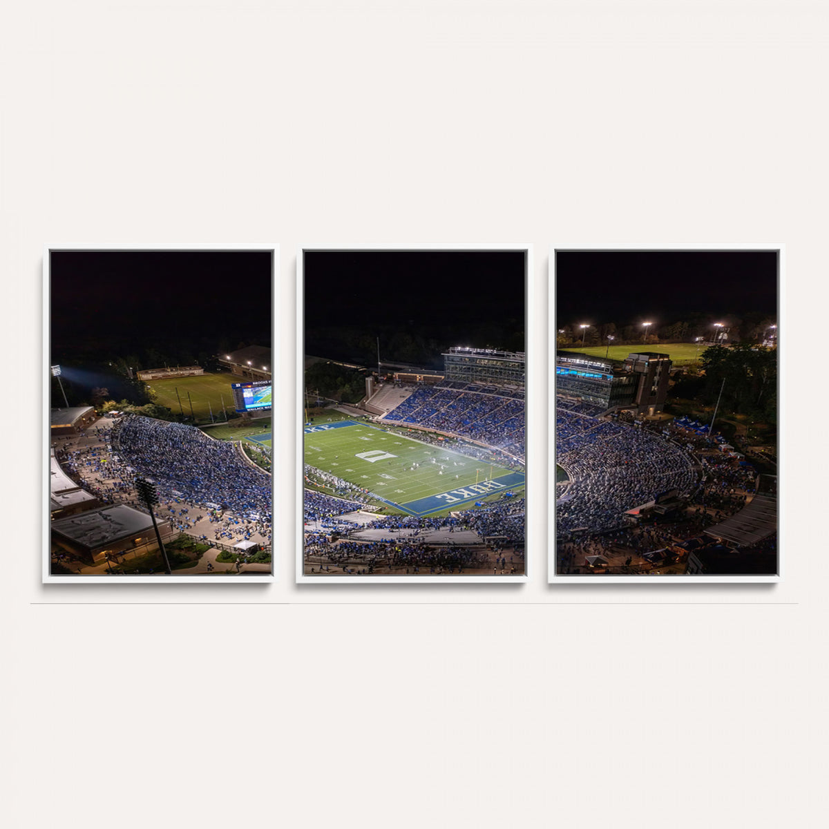 42347-MGV-CV-36X24 - Duke University Blue Devils Football Print Canvas - Durham Wallace Wade Stadium Wall Art Canvas