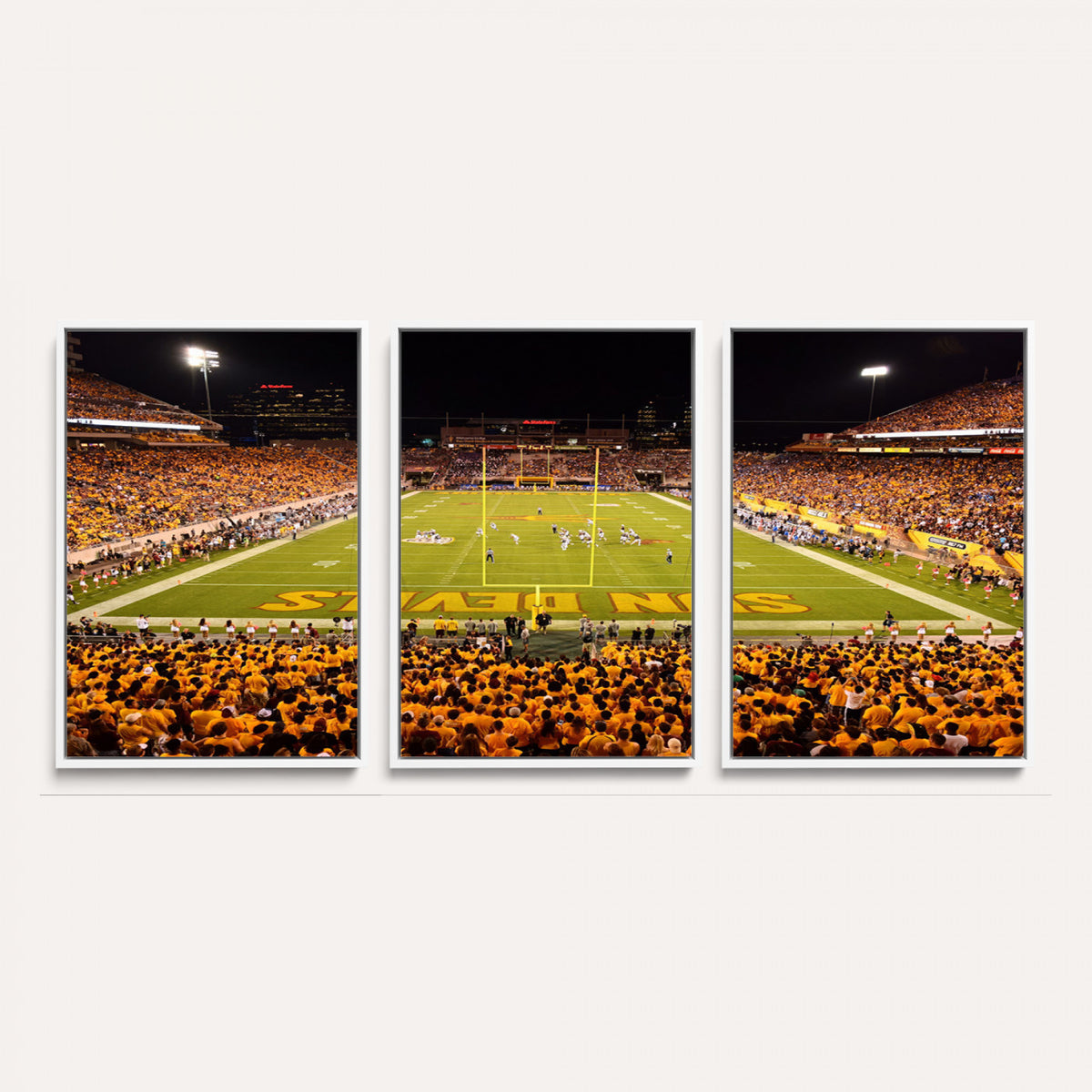 21588-MGV-CV-36X24 - ASU Sun Devils Football Team Print - Phoenix Mountain America Stadium Wall Art Canvas Print