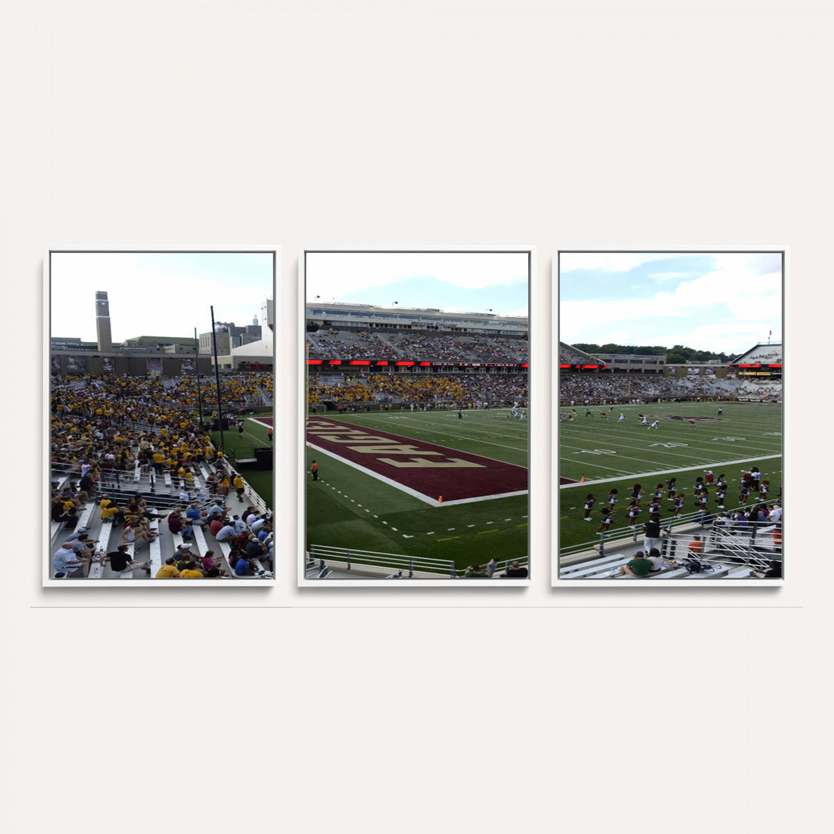61503-MGV-CV-36X24 - Boston College Eagles Football Team Print - Boston Alumni Stadium Wall Art Canvas Print