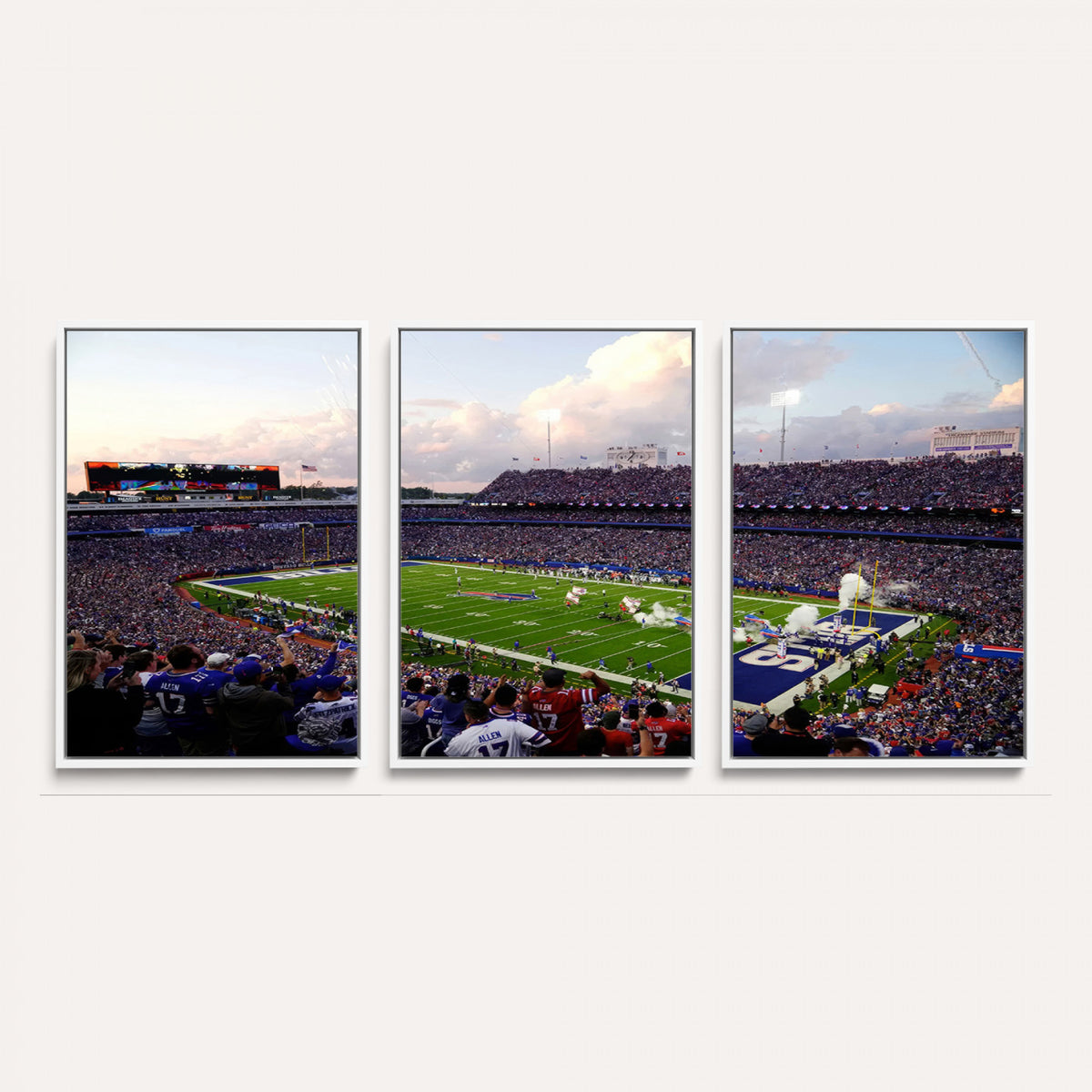 64066-MGV-CV-36X24 - Buffalo Bills Football Team Print - Buffalo Highmark Stadium Wall Art Canvas Print