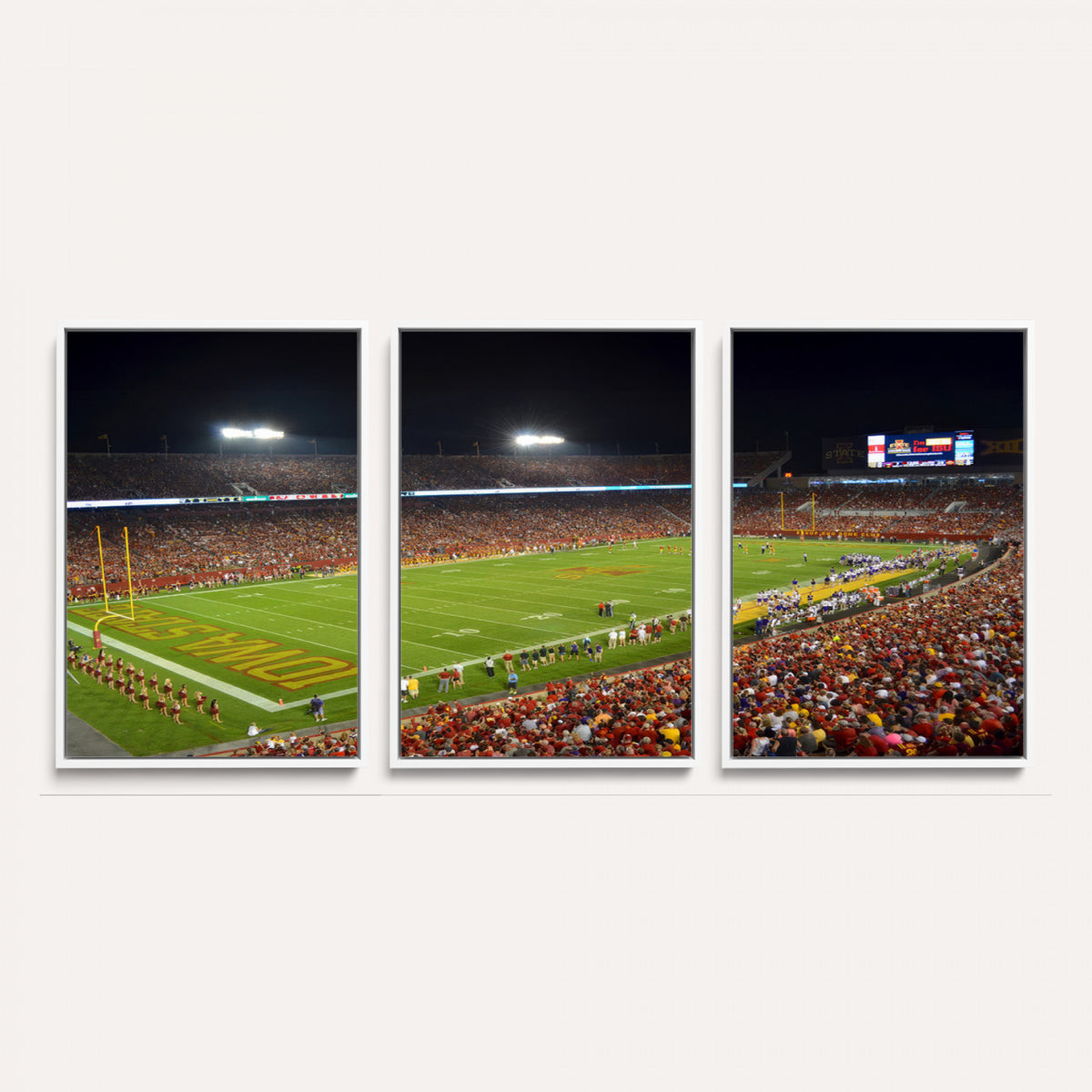 27211-MGV-CV-36X24 - Iowa State University Cyclones Football Team Print, Ames, Extra Large Game Room Wall Decor