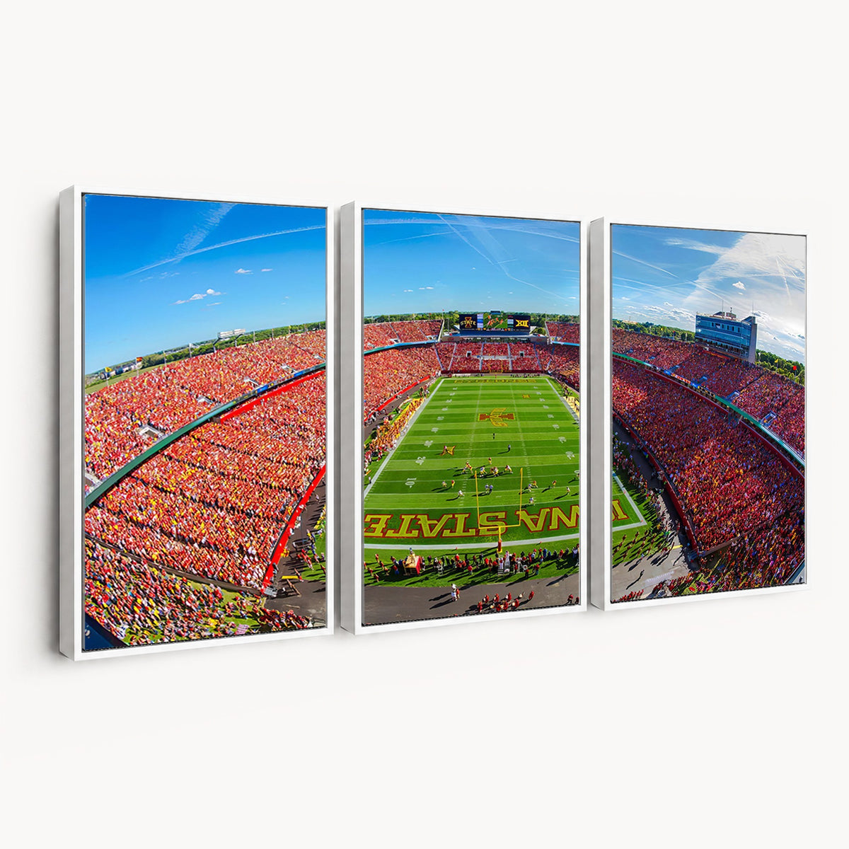 36706-MGV-CV-24X16 - Iowa State University Cyclones Football Team Print, Ames, Framed and Ready to Hang