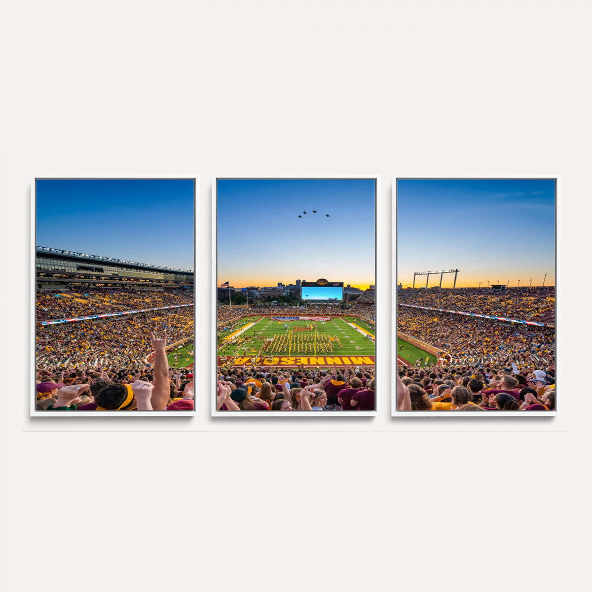 84421-MGV-CV-36X24 - University of Minnesota Golden Gophers Art Print, Football Team Print - Minneapolis Huntington Bank