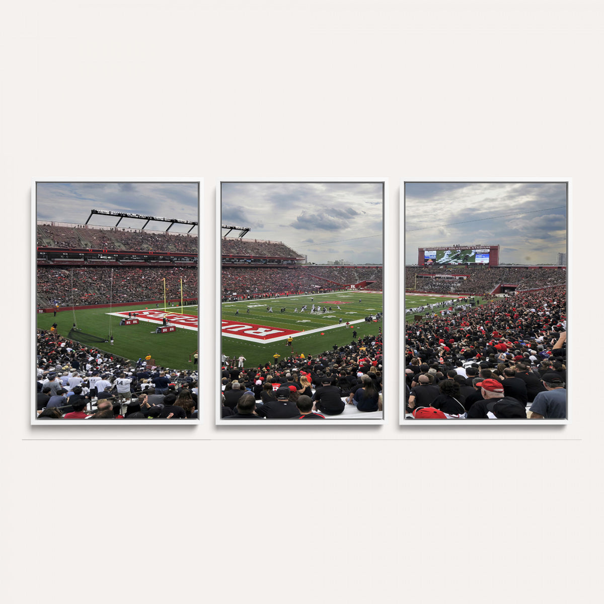 66777-MGV-CV-36X24 - Rutgers Scarlet Knights Football Team Print, SHI Stadium