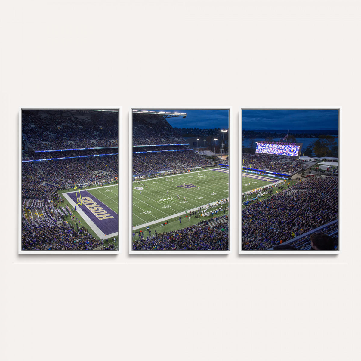 84780-MGV-CV-36X24 - The University of Washington Huskies Football Team Print, Framed and Ready to Hang