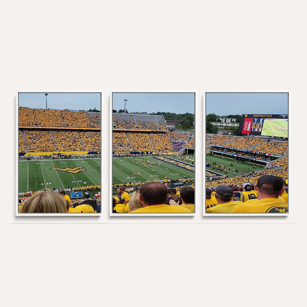 18056-MGV-CV-36X24 - Puskar Stadium Canvas Print Wall Art, Morgantown Print