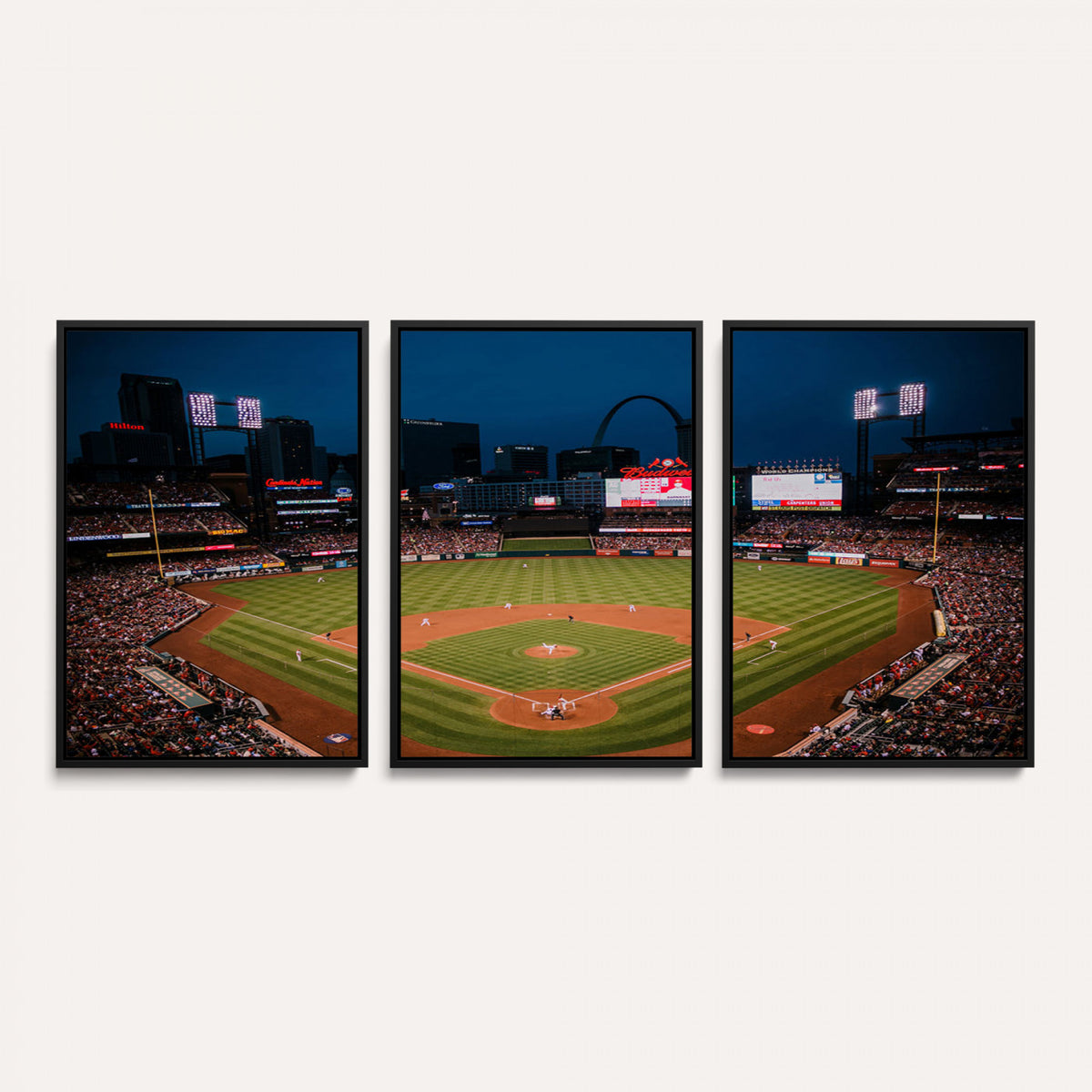38612-MGV-CV-36X24 - St. Louis Cardinals Baseball Team Print - Busch Stadium Wall Art
