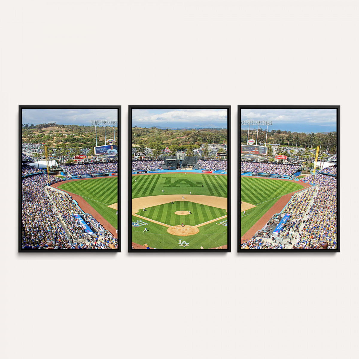 34760-MGV-CV-36X24 - Citi Field Wall Art Print | 3-Panel New York Mets Baseball Stadium Canvas Print