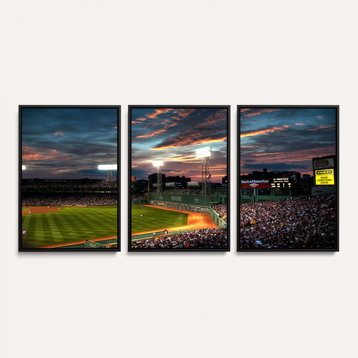 66781-MGV-CV-36X24 - Fenway Park Boston Massachusetts Stadium Wall Art Canvas Print