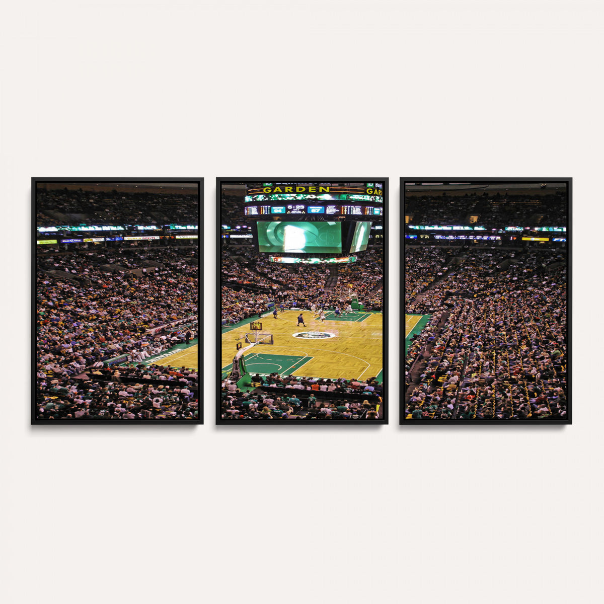 21705-MGV-CV-36X24 - TD Garden Basketball Canvas Wall Art | Boston Celtics Live Action