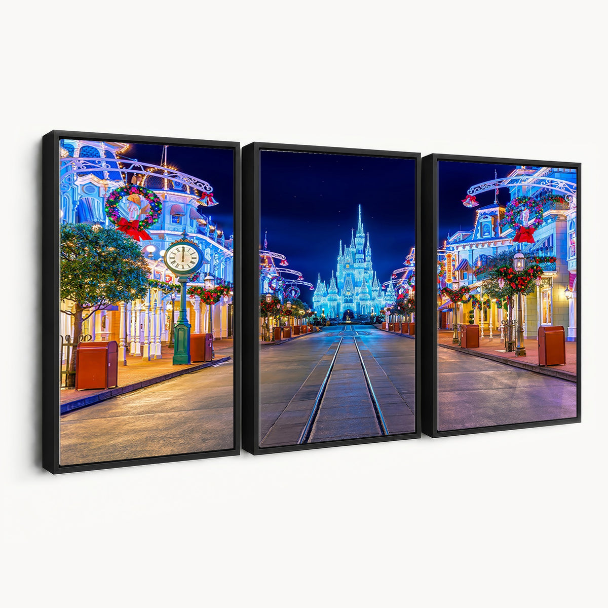 12470-MGV-CV-24X16 - Disney Wall Art | Castle Large Wall Art, Disney Magic Kingdom Print for Kids Room Decor
