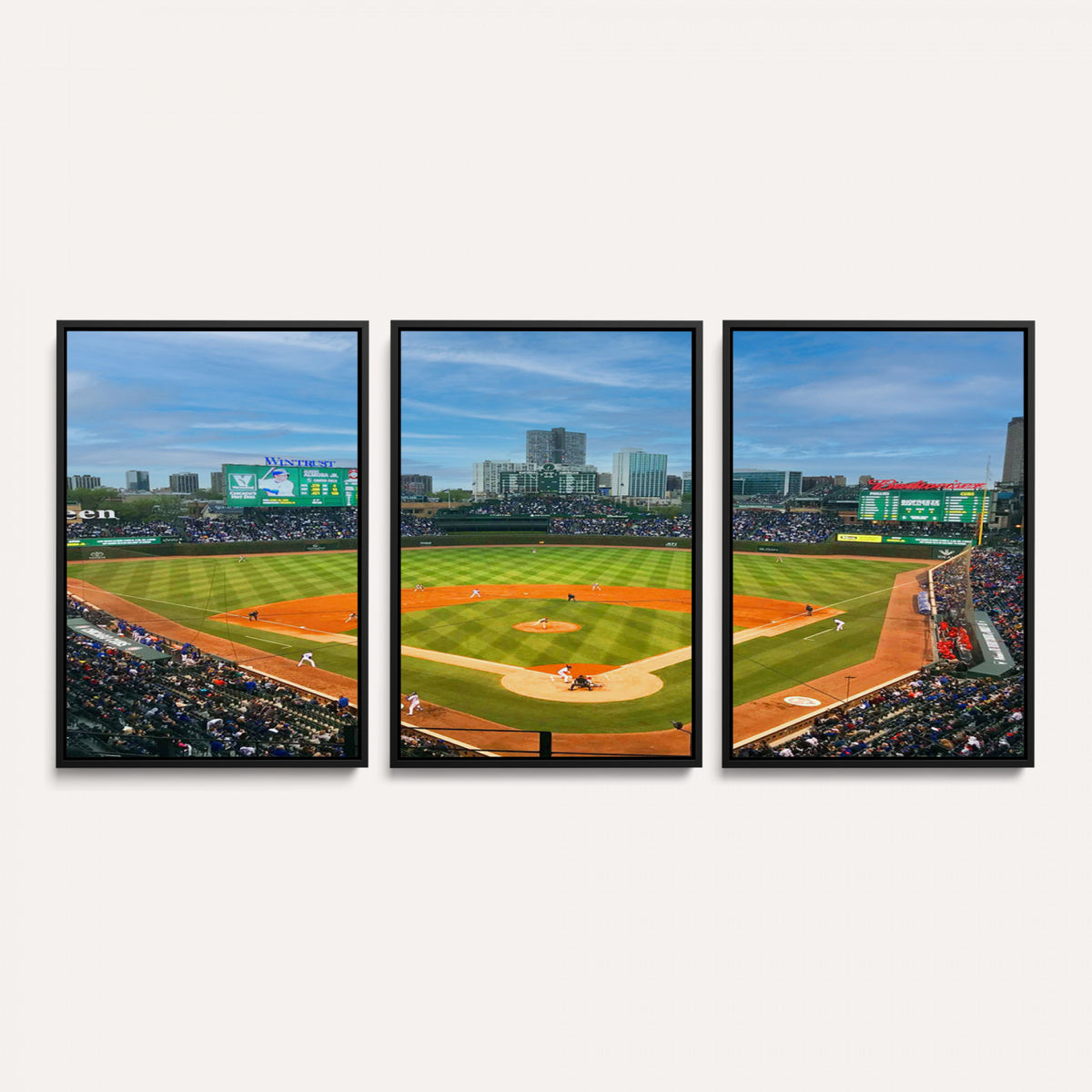 86839-MGV-CV-36X24 - Wrigley Field Chicago Cubs Panoramic Canvas Print