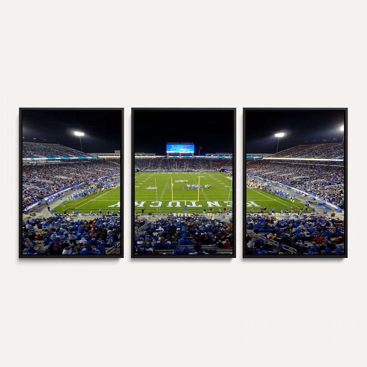 14304-MGV-CV-36X24 - Kroger Field Canvas Wall Art, Kentucky Stadium Wall Art, Framed and Ready to Hang