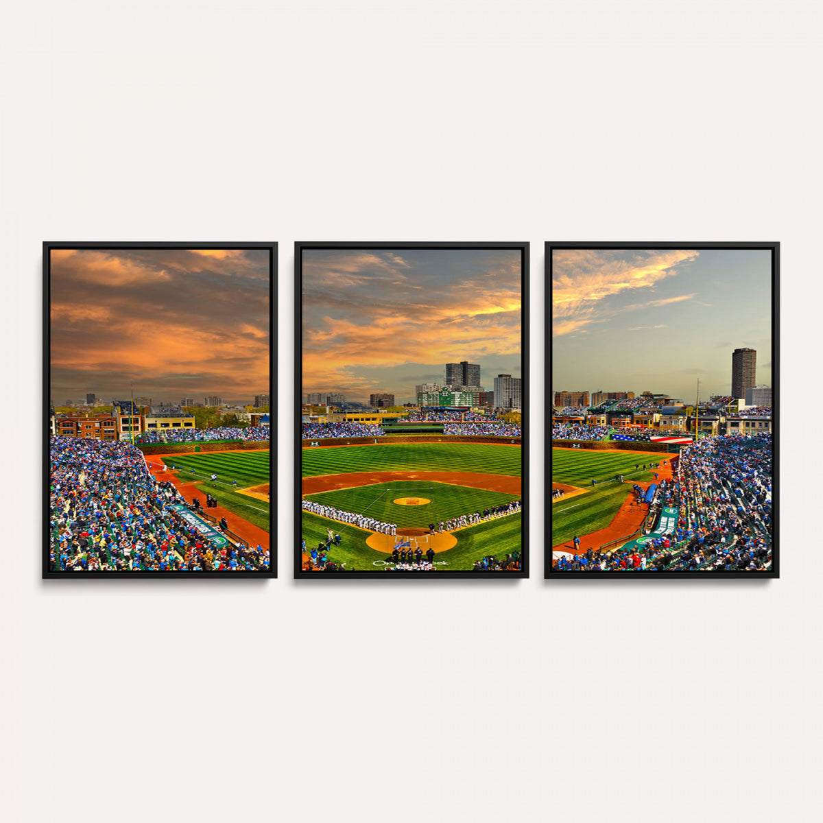 45635-MGV-CV-36X24 - Chicago Wrigley Field Wall Art Canvas Print