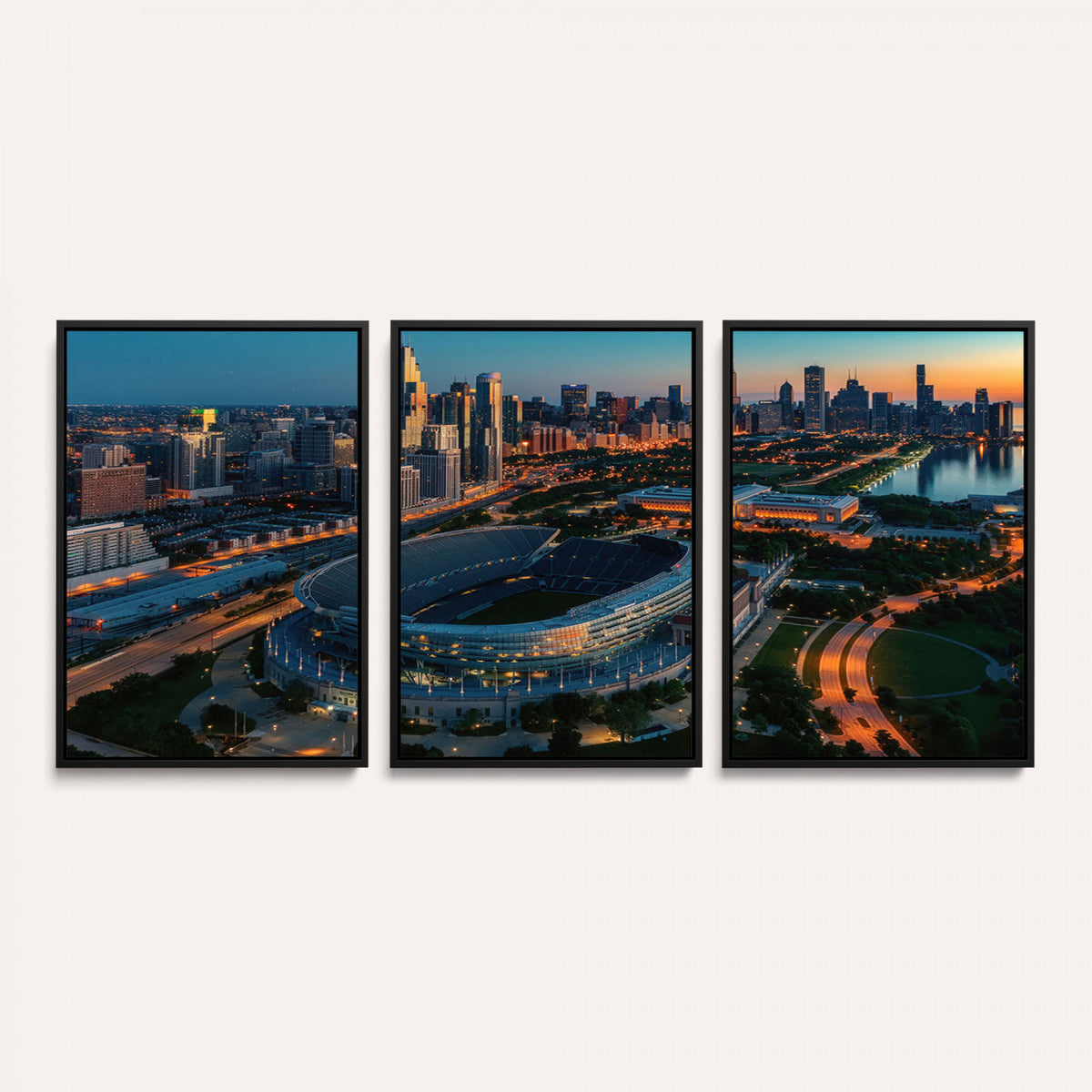 36690345-MGV-CV-36X24 - Chicago Bears Soldiers Field Wall Art Canvas Print