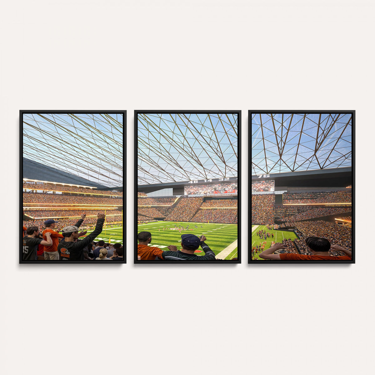 81960112-MGV-CV-36X24 - Cleveland Browns Stadium Wall Art Canvas Print