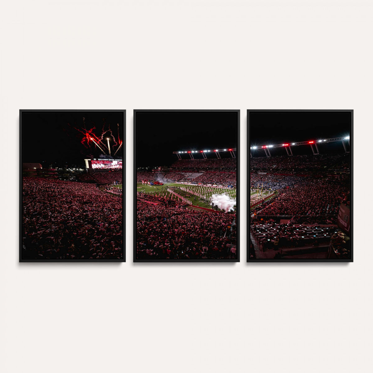 60690191-MGV-CV-36X24 - William Brice Stadium Wall Art Print, Baseball Game Room