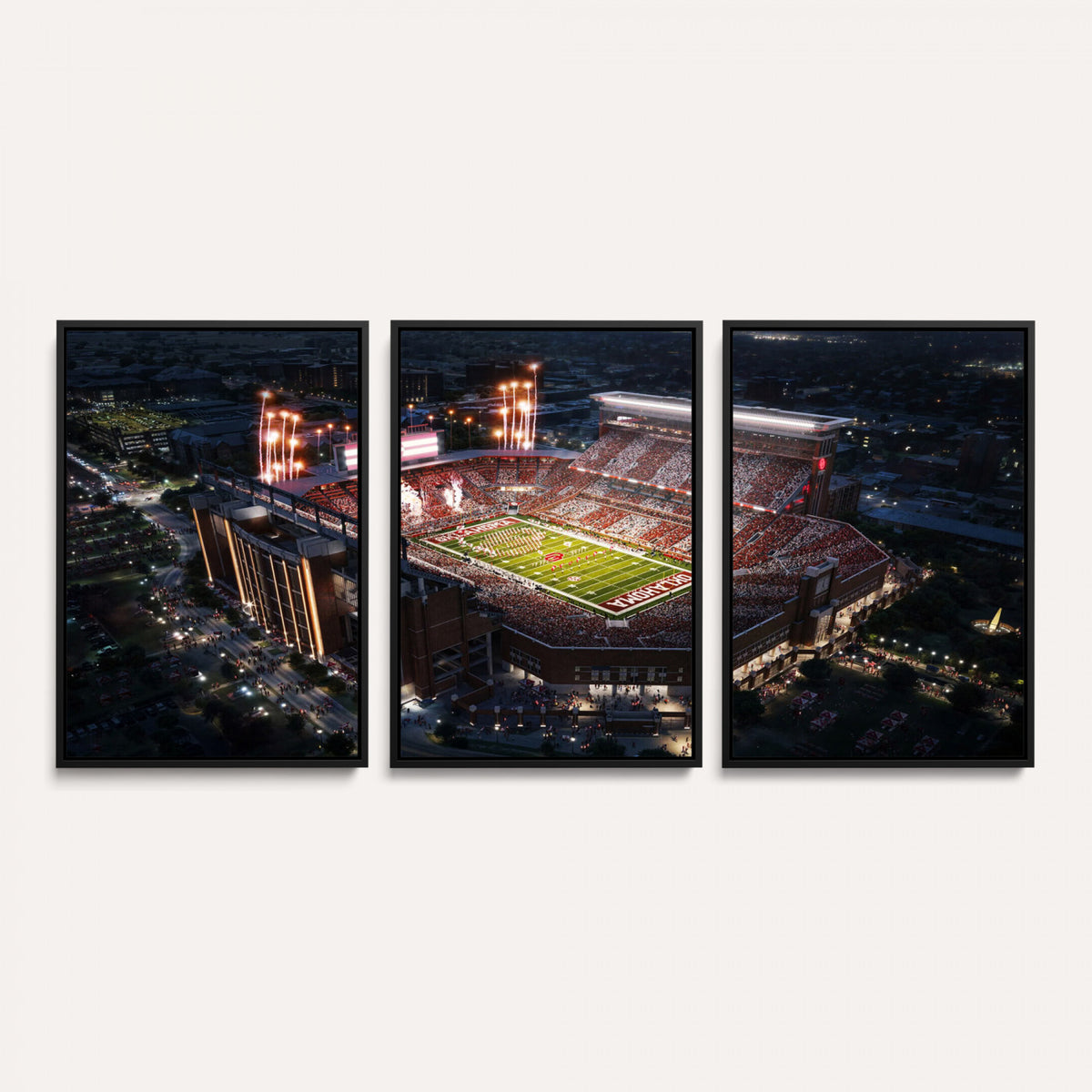 16867141-MGV-CV-36X24 - Oklahoma Memorial Stadium, Gaylord Memorial Stadium Wall Art