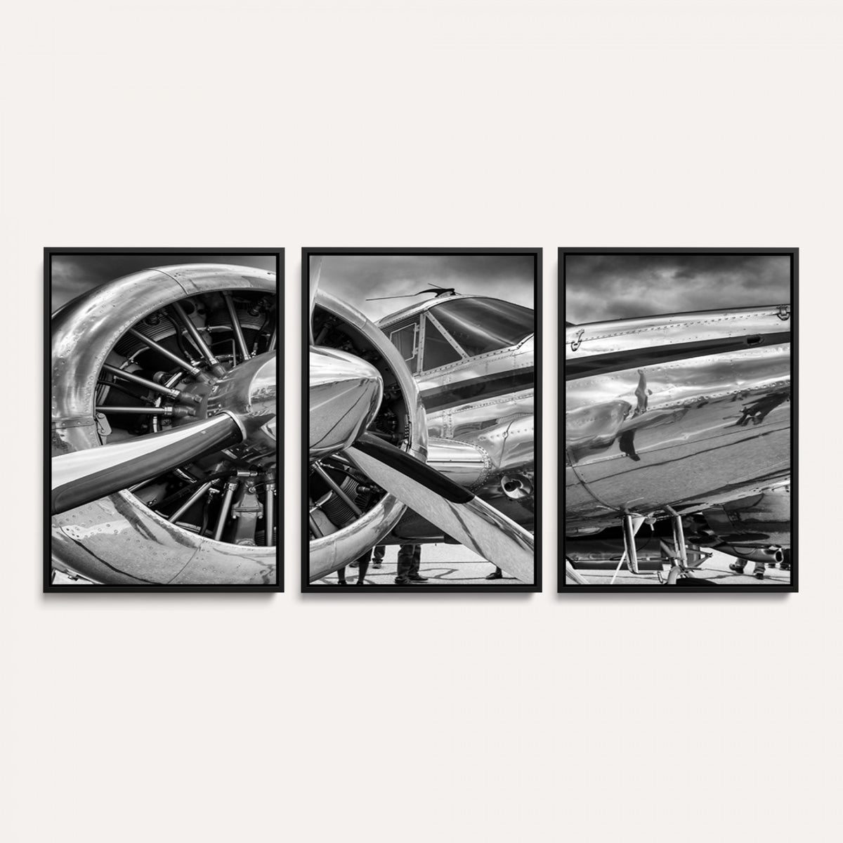 40672-MGV-CV-36X24 - Vintage Antique Airplane Wall Art Canvas Print