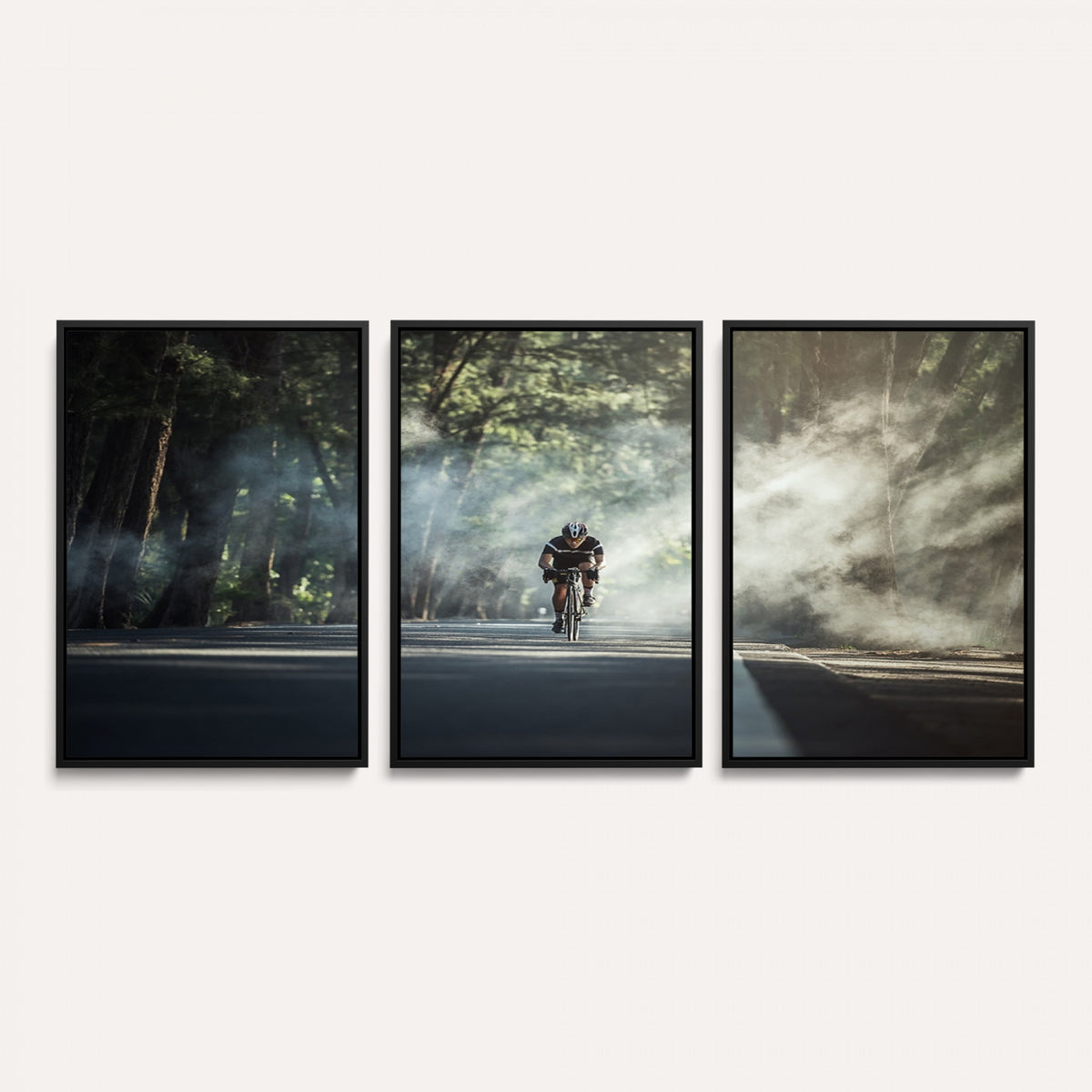 60298-MGV-CV-36X24 - Cycling Road Bike in the Morning, Cycling Road Bike Canvas Print